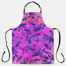 Dragonfly Flit Peachy Pink Schürze