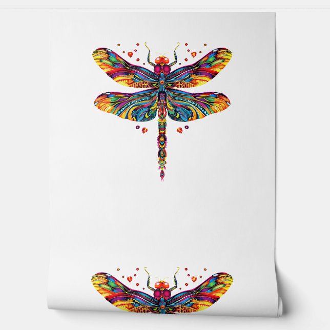Dragonfly Flying Insekten farbenfrohe Flügel Niedl Tapete (Abrollen)