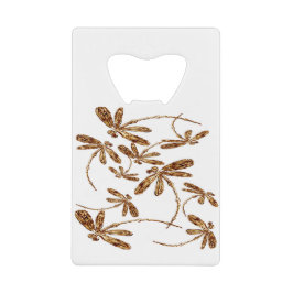 Dragonfly Frenzy Gold Geldbeutel Flaschenöffner