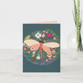 DRAGONFLY GARDEN BLANK ALL-OCCASION CARD DANKESKARTE
