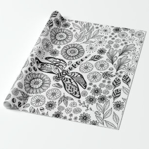 Dragonfly garden geschenkpapier