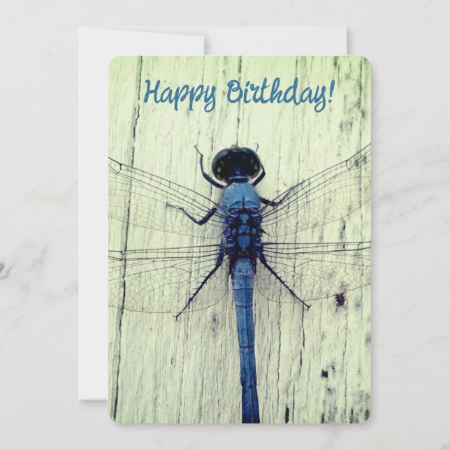 Dragonfly Geburtstagskarte! Einladung (Rückseite)