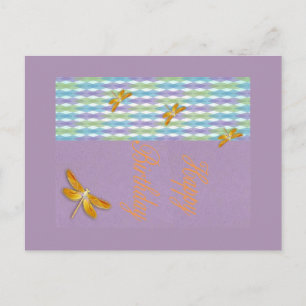 Dragonfly Geburtstagskarte Postkarte