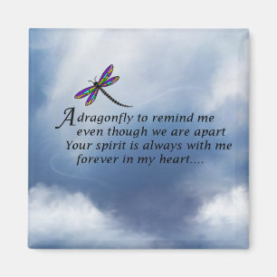 Dragonfly-Gedenkgedicht Magnet