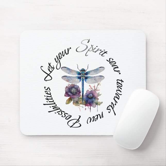 Dragonfly - Geist neuer Möglichkeiten Mousepad (Mit Mouse)