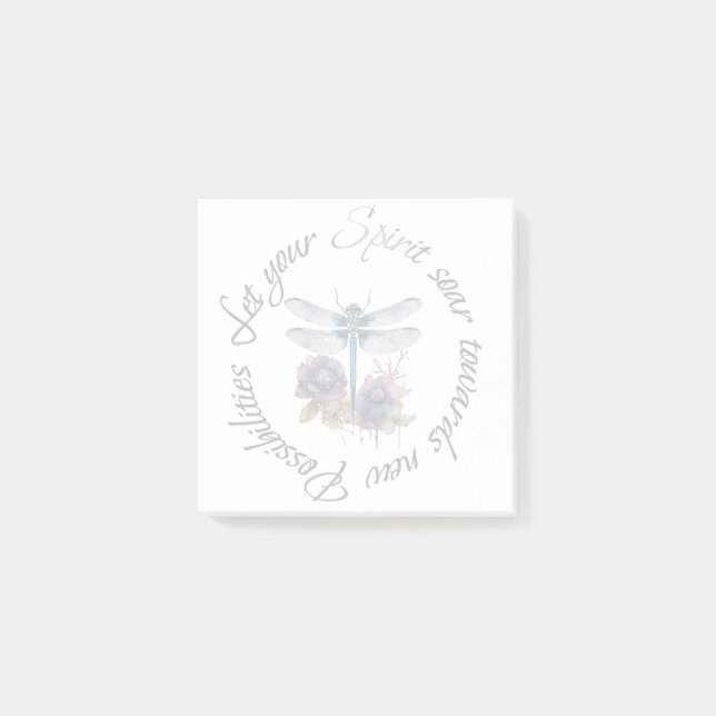 Dragonfly - Geist neuer Möglichkeiten Post-it Klebezettel (Vorderseite)