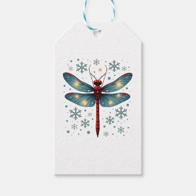Dragonfly-Glühen Geschenkanhänger (Vorderseite)
