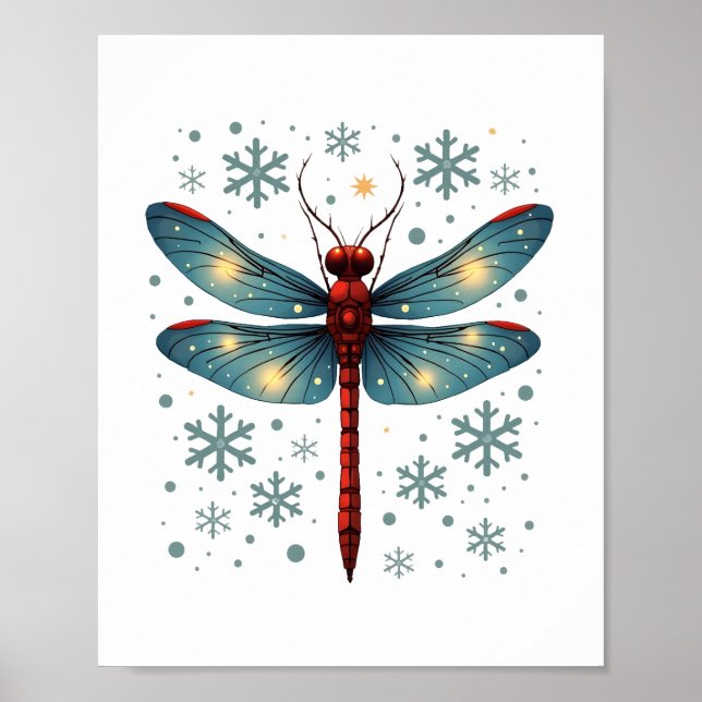 Dragonfly-Glühen Poster (Vorne)