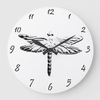 Dragonfly Große Wanduhr