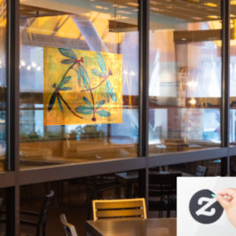 Dragonfly Haze Fensteraufkleber