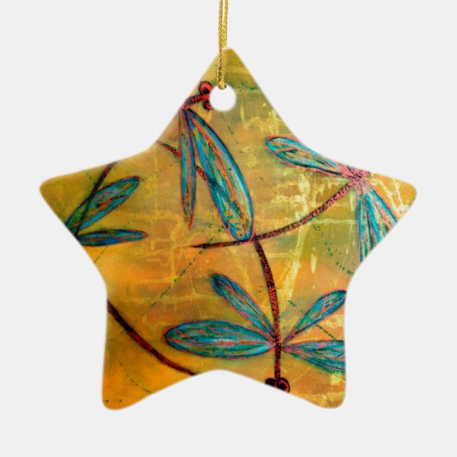 Dragonfly Haze Keramik Ornament (Vorne)