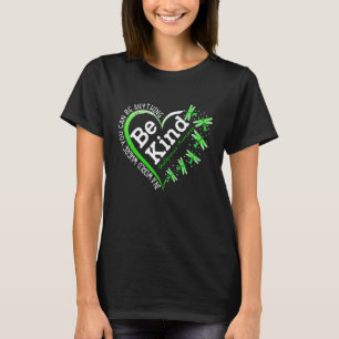 Dragonfly Heart Be Kind Green Gastroparesis Awaren T-Shirt