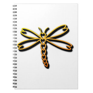 Dragonfly Herz Notizblock