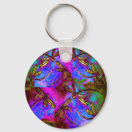 Dragonfly Hippy Flit Schlüsselanhänger