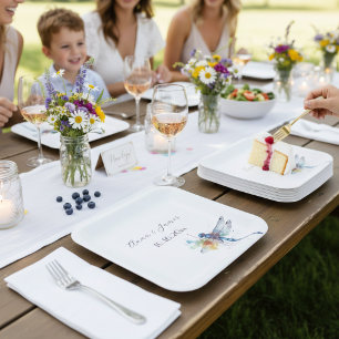 Dragonfly-Hochzeit, Brauch Pappteller