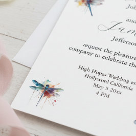 Dragonfly Hochzeit Einladung Postkarte