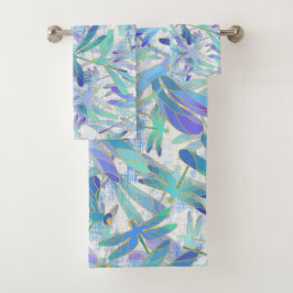 Dragonfly Holiday | weiß Badhandtuch Set