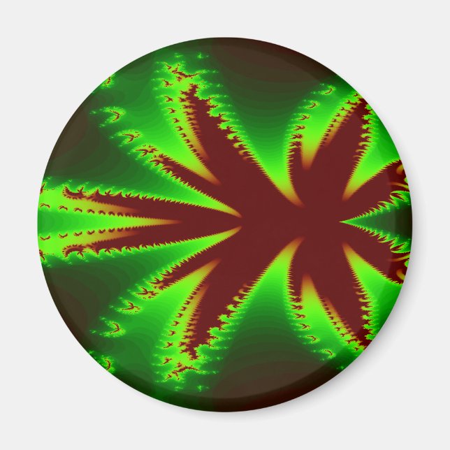 Dragonfly im Flammenmagnet Magnet (Vorne)