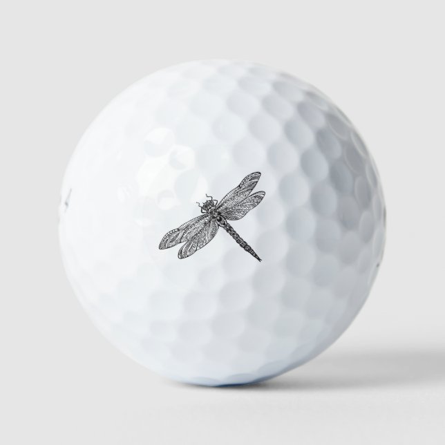 Dragonfly im Stil Golfball (Vorderseite)