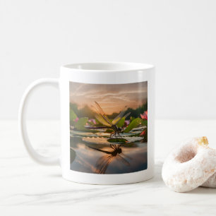 Dragonfly in der Natur Kaffeetasse