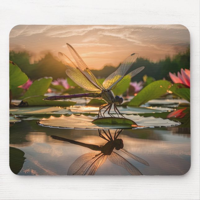 Dragonfly in der Natur Mousepad (Vorne)