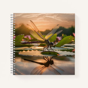 Dragonfly in der Natur Notizbuch