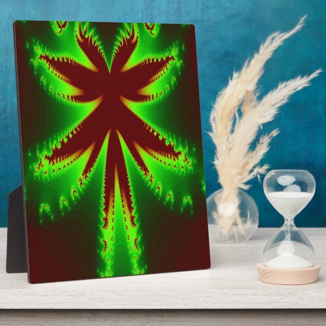 Dragonfly in Flames Plaque Fotoplatte (Seite)
