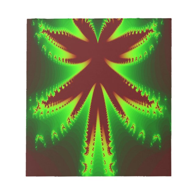 Dragonfly in Flammen Notepad Notizblock (Vorderseite)