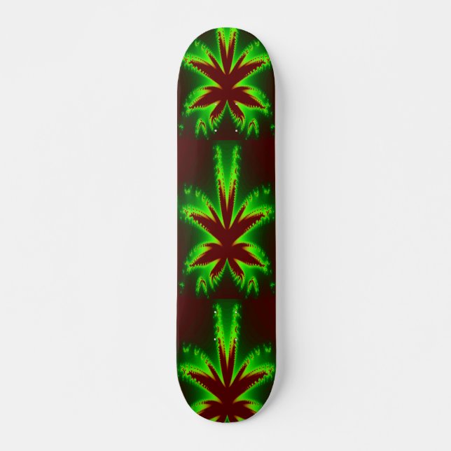 Dragonfly in Flammen Skateboard (Vorne)