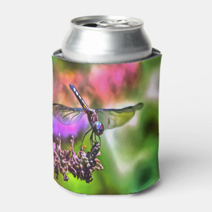 Dragonfly in grüner und blauer realistischer Maler Dosenkühler