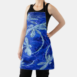 Dragonfly Indigo Dance Schürze