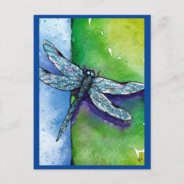 Dragonfly, Insekt, Natur, Nordsee Postkarte (Vorderseite)