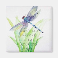 Dragonfly Joy Message Magnet