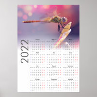 Dragonfly-Kalender 2022-Poster - Montag starten