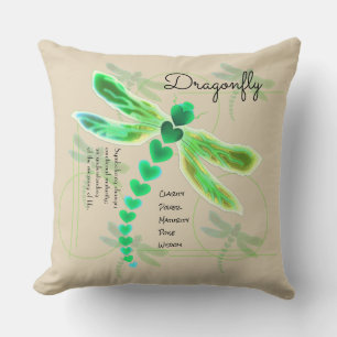 Dragonfly Khaki 20"x20" Kissen