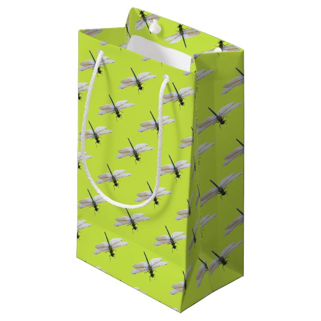Dragonfly Kleine Geschenktüte (Vorderseite Schrägansicht)