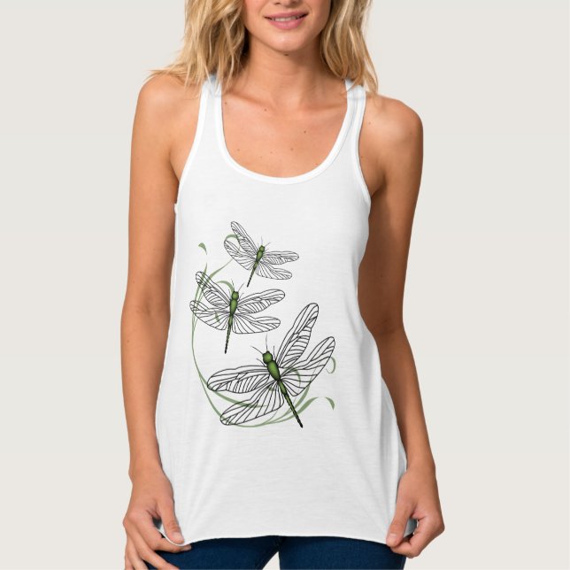 Dragonfly Ladys Tank Top (Vorderseite)