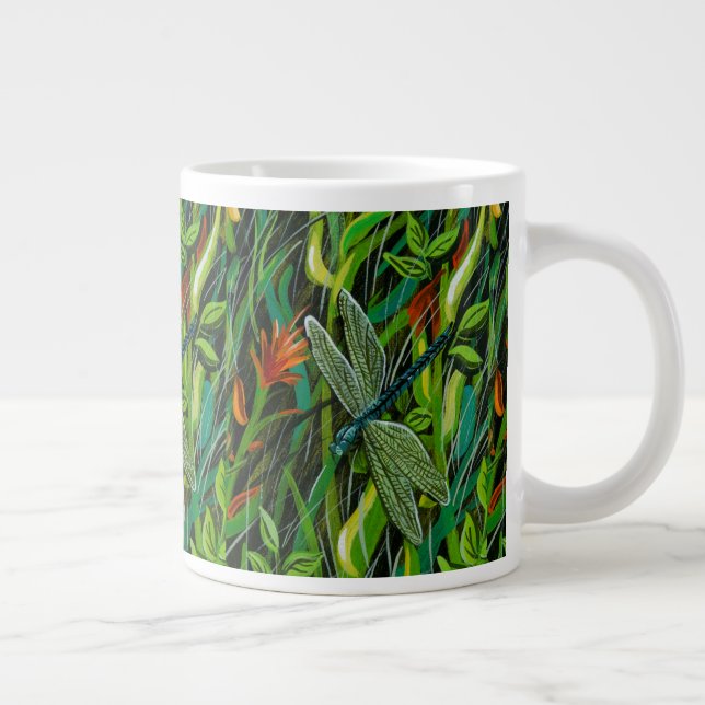 Dragonfly Lake Coffee Cup Jumbo-Tasse (Rechts)