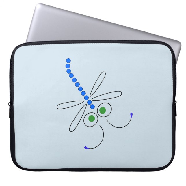 Dragonfly Laptopschutzhülle (Vorderseite)
