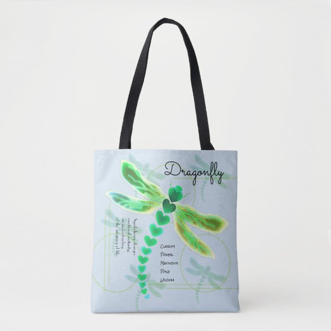 Dragonfly | Light Blue Tote Bag (Vorderseite)
