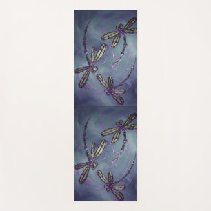 Dragonfly Lila Night Flit Bath Handtuch Set Yogamatte