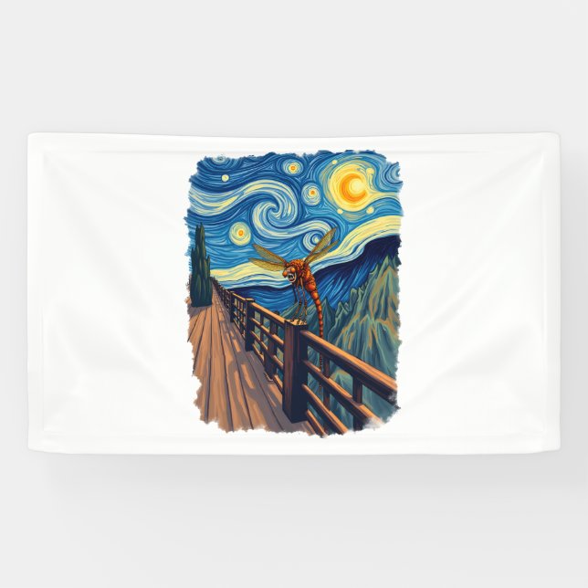 Dragonfly Lovers Artistic Dragonfly Banner (Horizontal)