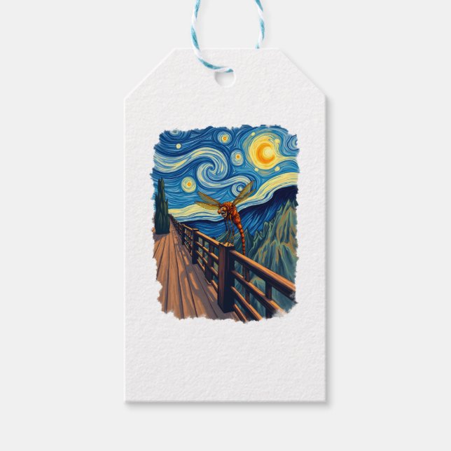 Dragonfly Lovers Artistic Dragonfly Geschenkanhänger (Vorderseite)