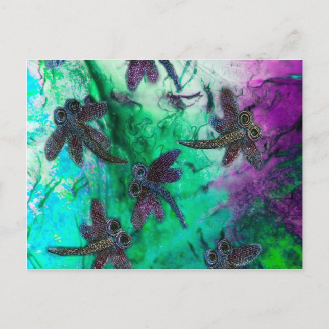 Dragonfly Magic Postkarte (Vorderseite)