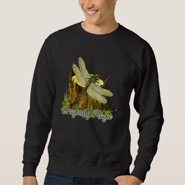 Dragonfly Magic Vintag Dragonfly Design Sweatshirt (Vorderseite)
