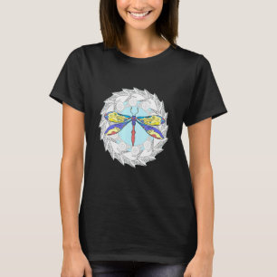 Dragonfly Magical Colorful Mandala für Insekten T-Shirt