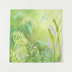 Dragonfly Meadow Wandteppich