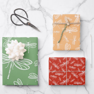 Dragonfly-Minimal Geschenkpapier Set