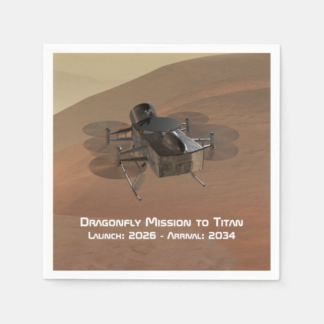Dragonfly-Mission nach Titan Serviette (Vorderseite)