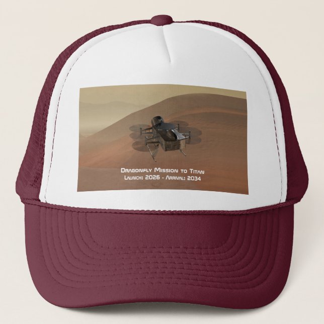Dragonfly-Mission nach Titan Truckerkappe (Vorderseite)